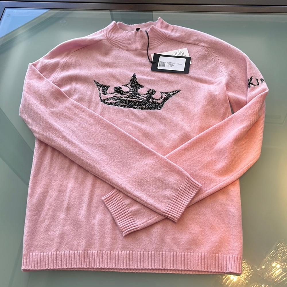 Woman sweatshirt, Bella freud Kashmir, Pink size medium